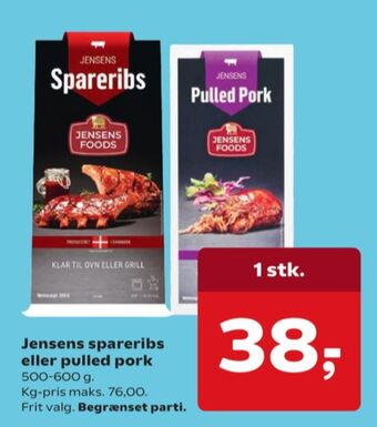 Dagli'Brugsen Jensens spareribs tilbud