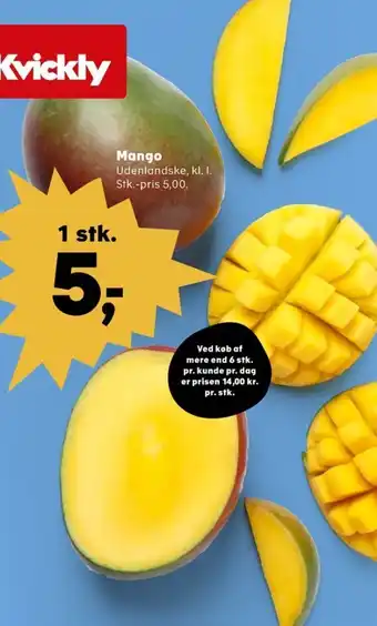 Kvickly Faxe kondi mango tilbud
