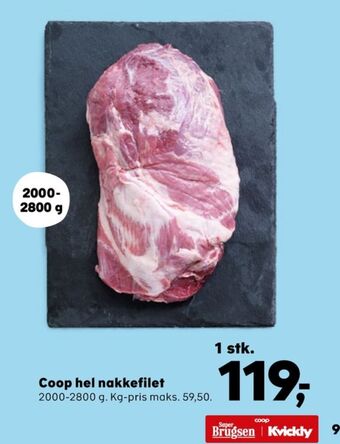 Kvickly Coop nakkefilet tilbud