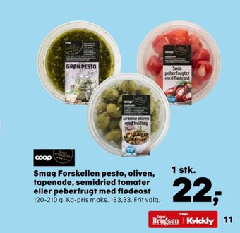 Kvickly Smag forskellen pesto tilbud