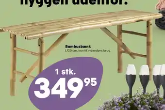 Kvickly Mustang bænk tilbud