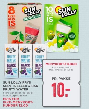 MENY Sun lolly is frys selv tilbud