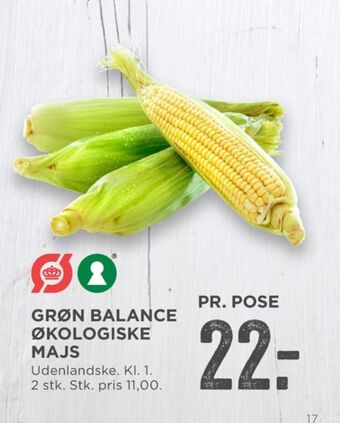 MENY Grøn balance majs tilbud