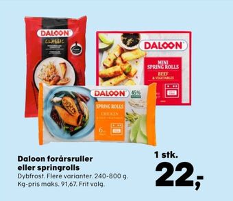 SuperBrugsen Daloon forårsruller tilbud