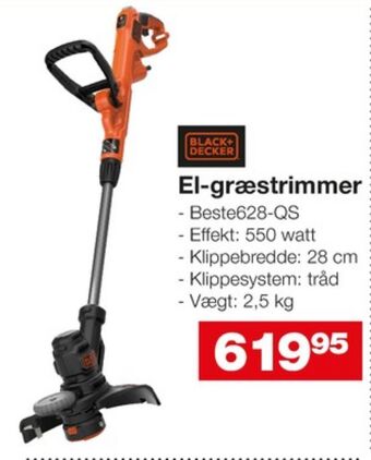 Bauhaus Black&decker græstrimmer tilbud