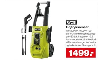 Bauhaus Ryobi højtryksrenser tilbud
