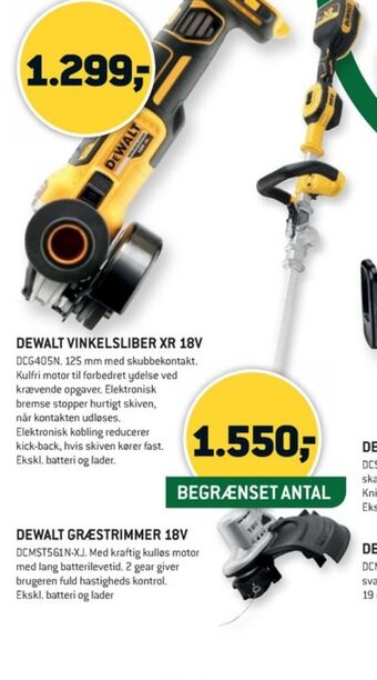 XL-BYG Dewalt græstrimmer tilbud