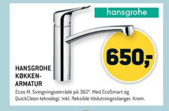 XL-BYG Hansgrohe køkkenarmatur tilbud