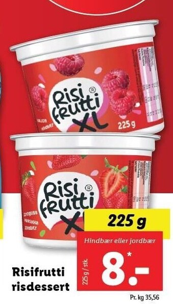Lidl Risifrutti risdessert tilbud