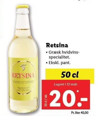 Lidl Retsina tilbud