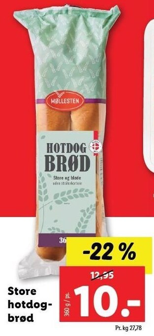 Lidl Store hotdogbrød tilbud