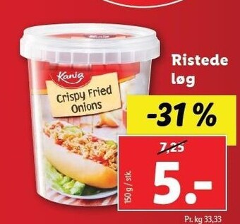 Lidl Ristede løg tilbud