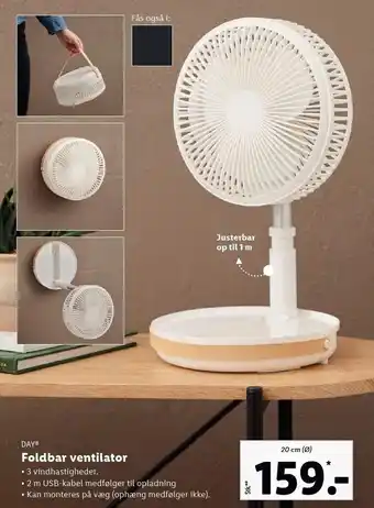 Lidl Foldbar ventilator tilbud