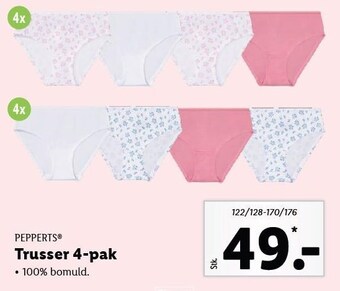 Lidl Trusser 4-pak tilbud