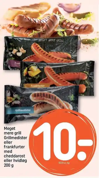REMA 1000 Grillmedister eller frankfurter tilbud