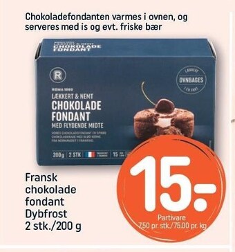 REMA 1000 Fransk chokolade - Fondant tilbud