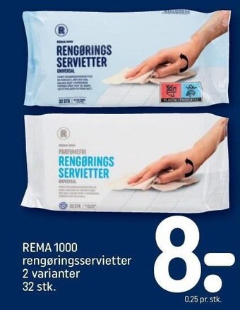 Rengøringsservietter