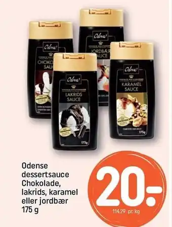 REMA 1000 Odense dessertchokolade, lakrids, karamel el. jordbær tilbud