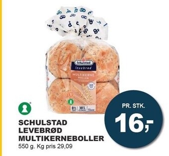 Let-Køb Schulstad levebrød multikerneboller tilbud