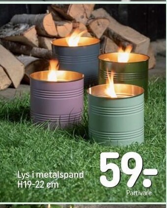 REMA 1000 Lys i metalspand tilbud