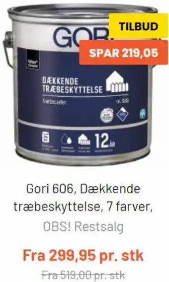 Gori, Dækkende Træbeskyttelse, 7 Farver
