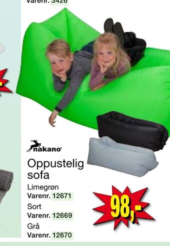 Oppustelig sofa