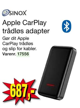 Harald Nyborg Apple CarPlay trådløs adapter tilbud