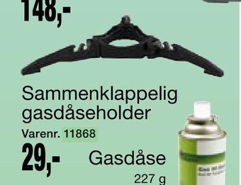 Harald Nyborg Sammenklappelig gasdåseholder tilbud