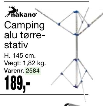 Harald Nyborg Camping alu tørrestativ tilbud