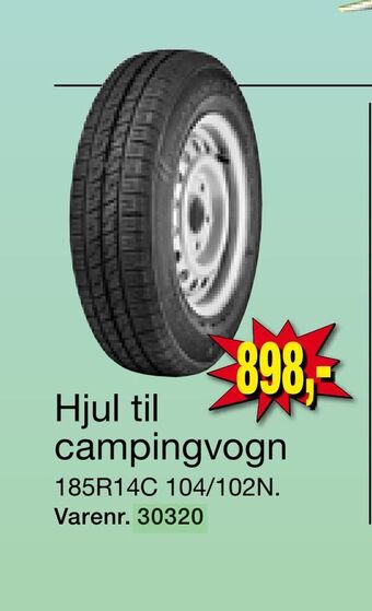 Hjul til campingvogn