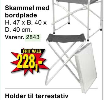 Harald Nyborg Skammel med bordplade tilbud