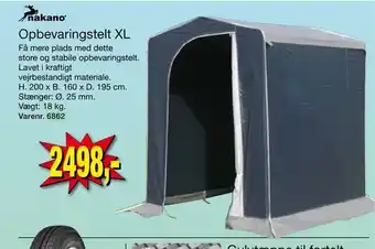 Harald Nyborg Opbevarings telt XL tilbud
