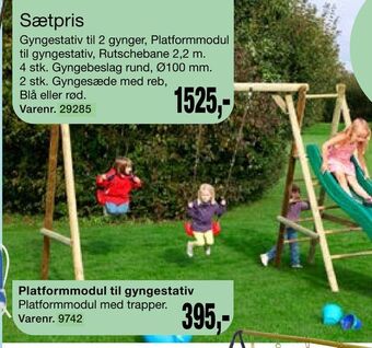 Harald Nyborg Platformmodul til gyngestativ tilbud