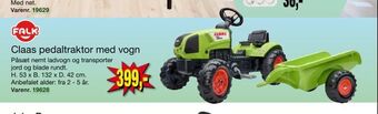 Claas pedaltraktor med vogn
