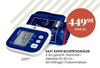 Matas Easy rapid blodtryksmåler tilbud