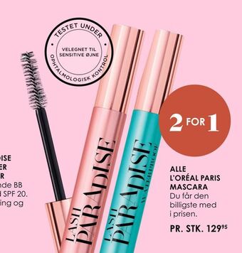 Matas Alle l'oréal paris mascara tilbud