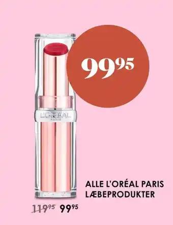 Matas Alle l'oréal paris læbeprodukter tilbud