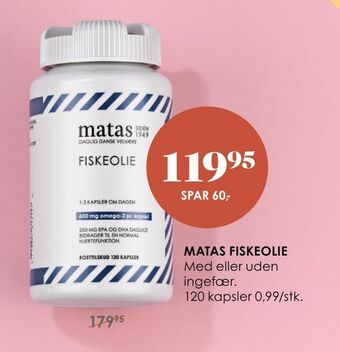 Matas Matas fiskeolie tilbud