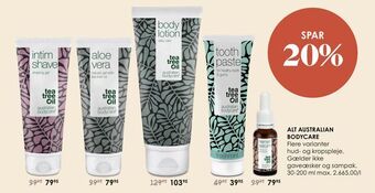 Matas Alt australian bodycare tilbud