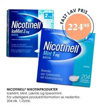 Matas Nicotinell ® nikotinprodukter tilbud