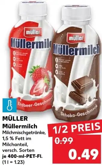 Kaufland Müller Müllermilch 400 ml tilbud