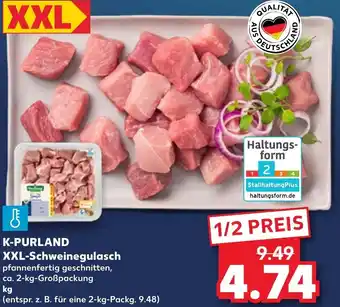 Kaufland K-Purland XXL-Schweinegulasch 2 kg tilbud