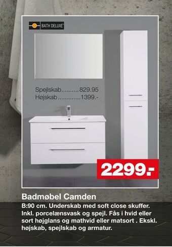Bauhaus Badmøbel Camden tilbud