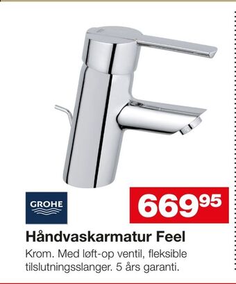 Bauhaus Håndvaskarmatur Feel tilbud