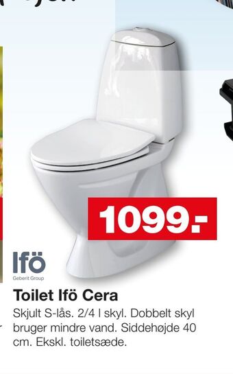 Bauhaus Toilet Ifö Cera tilbud