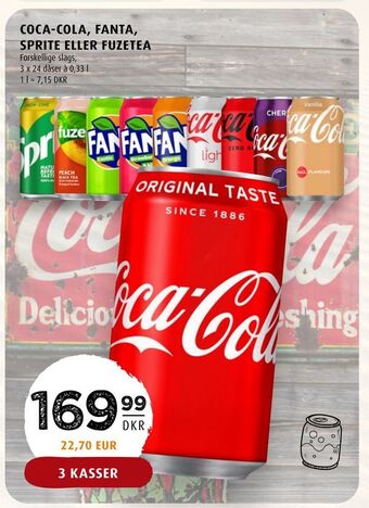 Scandinavian Park Coca-cola, fanta, sprite eller fuzetea tilbud