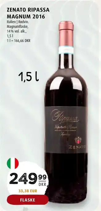 Scandinavian Park Zenato ripassa magnum 2016 tilbud