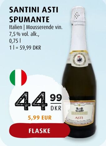 Scandinavian Park Santini asti spumante tilbud
