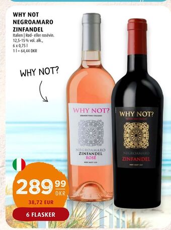 Scandinavian Park Why not negroamaro zinfandel tilbud