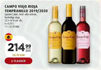 Scandinavian Park Campo viejo rioja tempranillo 2019/2020 tilbud